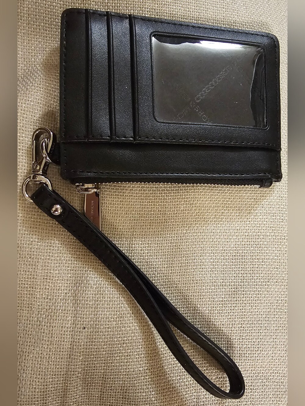 Michael Kors Jet Set Small Coin Purse Blk Monogram With Rhinestones EUC - Picture 16 of 16